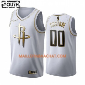 Maillot NBA Houston Rockets Personnalisable Nike 2019-20 Blanc Golden Edition Swingman - Enfant